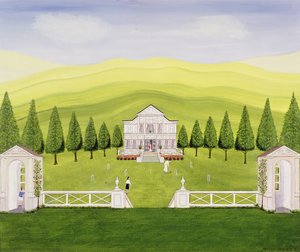 El césped de croquet