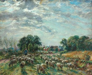 El camino a Hatfield Heath, c.1900 de Mark Fisher