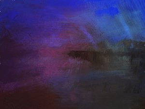 Una tormenta en el muelle de Cromer, Norfolk, 2016 (técnica mixta) de Mark Gordon