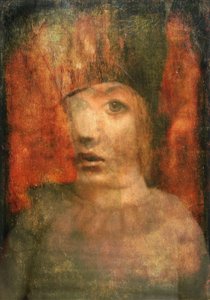 figura con Ushanka - una para Mersad Berber (técnica mixta)