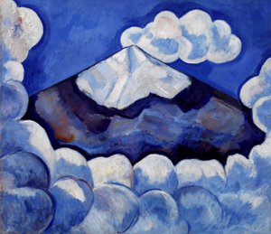 Popocatépetl, mañana animada - México de Marsden Hartley