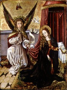 La Anunciación de Martin (follower of) Schongauer