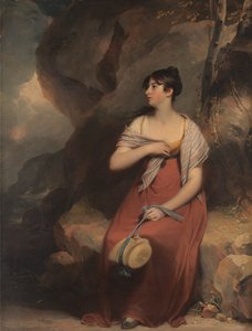 Una mujer en un paisaje de Martin Archer Shee