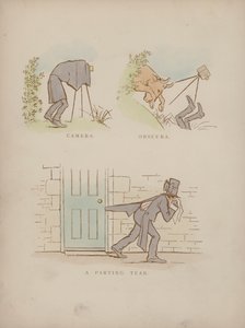 Página de los Humores de Cynicus (grabado coloreado) de Martin  Anderson