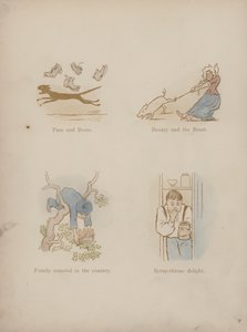 Página de los Humores de Cynicus (grabado coloreado) de Martin  Anderson