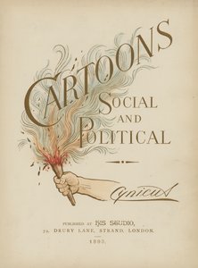 Ilustración de la portada para Cartoons Social and Political por Cynicus de Martin Cynicus Anderson