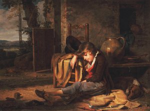 El Pequeño Durmiente; Le Petit Dormeur, 1795 de Martin Drölling