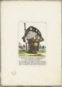 De dwerg Bartholdus Gursalkawiz como peregrino uit Compostela, hacia 1710 Bartholdus Gursalkawiz, nacido en Groß Pohlen, indigno hermano del bosque de Galicia (título sobre objeto) Il Callotto resurcitato o Gabinete recién amueblado (serie