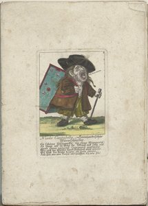 De dwerg Nicolo Cantabella, hacia 1710 Nicolo Cantabella, cortador de gusanos de Saboya (título sobre el objeto) Il Callotto resurcitato o Gabinete pequeño recién amueblado (título de la serie)