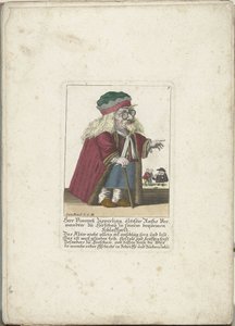 El dwerg Vincentz Zipperling en een bontjas, hacia 1710 Herr Vincentz Zipperling, el pariente más antiguo de Rath en Hirschau, con su cómodo abrigo holgado (título sobre el objeto) Il Callotto resurcitato o Gabinete pequeño recién amueblado (título de la s