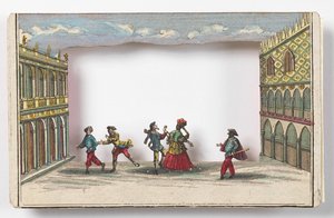 El carnaval de Venecia (Vista de mirilla)