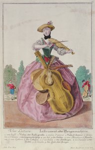 El Fabricante de Instrumentos, c.1735, publicado en Augsburgo de Martin Engelbrecht