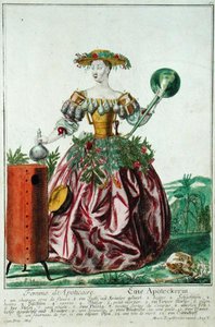 La esposa del boticario, c.1735 de Martin Engelbrecht