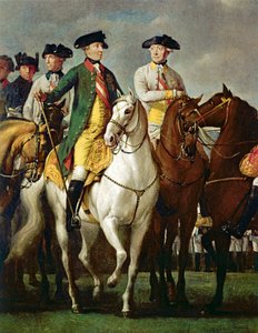 El emperador José II y sus generales en el campamento militar ...