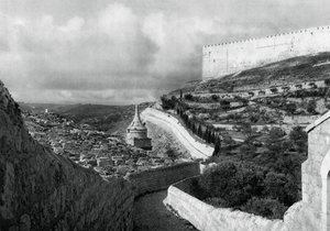 Lugares de entierro judíos cerca del Muro de Jerusalén, 1937