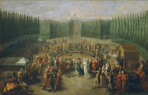 Colocación de la primera piedra del Templo de Concordia en Laxenburg
