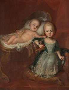 Alemán: El príncipe Johann Theodor, hijo de Max Emanuel, con uno de sus hermanos Johann Theodor de Baviera y su hermano de Martin Maingaud