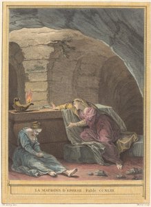 La matrona de Éfeso de Martin Marvie after Jean Baptiste Oudry
