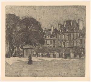 Plaza de los Vosgos en Parijs