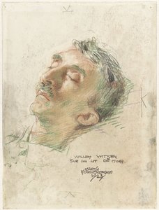 Willem Witsen en su lecho de muerte
Willem Witsen en su lecho de muerte (título en el objeto)