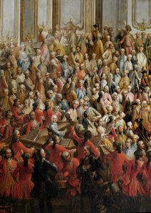 Banquete oficial organizado para la boda de la princesa Isabel de Parma con el emperador José II de Martin Mytens or Meytens