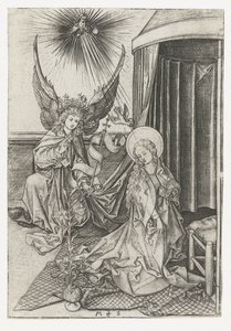 Anunciación de Martin Schongauer