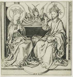 Cristo Bendiciendo a la Virgen de Martin Schongauer