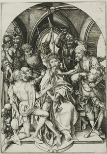Cristo coronado de espinas, de La Pasión de Martin Schongauer