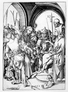 Cristo ante Anás (grabado) de Martin Schongauer