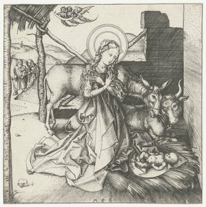 el nacimiento de cristo de Martin Schongauer