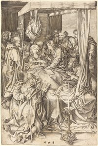 La muerte de la Virgen de Martin Schongauer