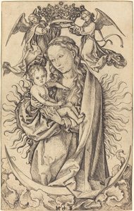 Madonna en la luna creciente de Martin Schongauer