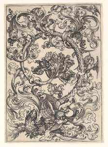 Ornamento con Búho Burlado por Pájaros Diurnos