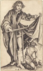 San Martín Dividiendo su Capa de Martin Schongauer