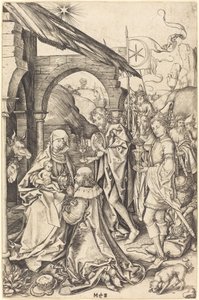 La Adoración de los Magos de Martin Schongauer