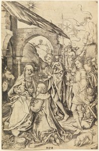 La Adoración de los Magos de Martin Schongauer