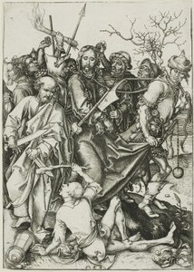 La traición de Cristo, de La Pasión de Martin Schongauer