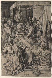 La muerte de la Virgen de Martin Schongauer