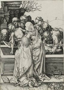 El entierro, finales del siglo XV de Martin Schongauer