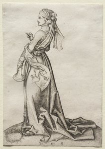 La Primera de las Vírgenes Necias de Martin Schongauer