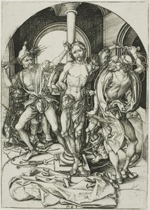 La flagelación, de La Pasión de Martin Schongauer