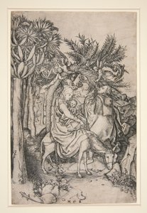La huida a Egipto de Martin Schongauer