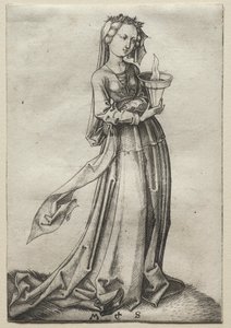 La cuarta virgen sabia de Martin Schongauer