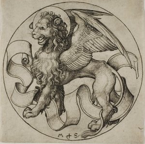 El León de San Marcos de Martin Schongauer