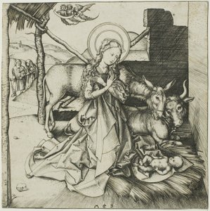 La Natividad, de la vida de Cristo de Martin Schongauer