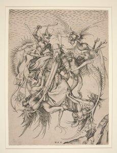 Las Tribulaciones de San Antonio de Martin Schongauer
