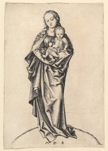 Virgen y Niño con una manzana de Martin Schongauer