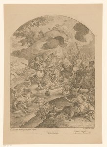 Teatro de Batalla con Aparición de Cristo de Martin Speer