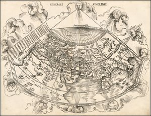 Mapamundi ptolemaico de 1513 por Martin Waldseemüller de Martin Waldseemuller