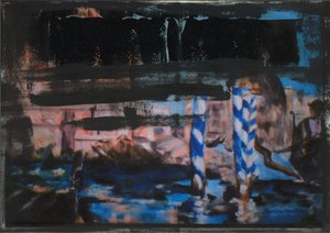 Canal Grande Abstracto Negro 1